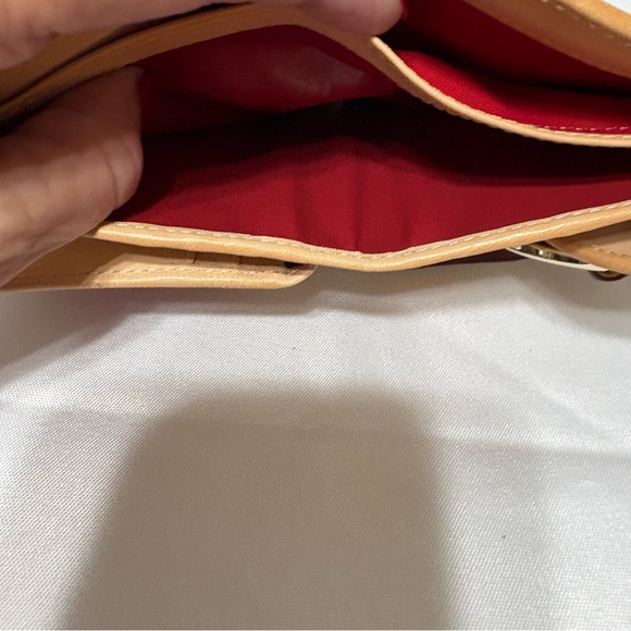 Dooney & Bourke Cream Wallet with Pink and Orange Dots - Picture 8 of 13